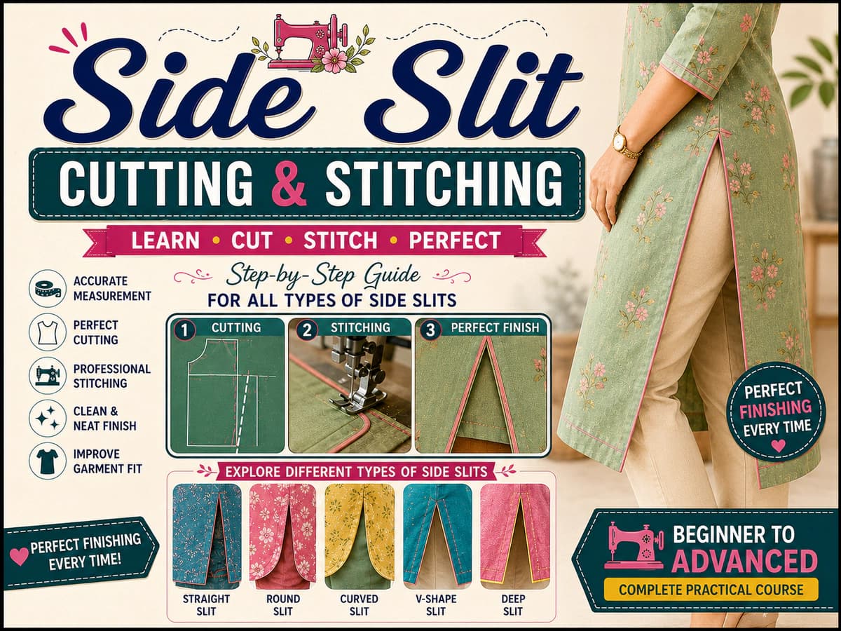 Side Slit Cutting & Stitching