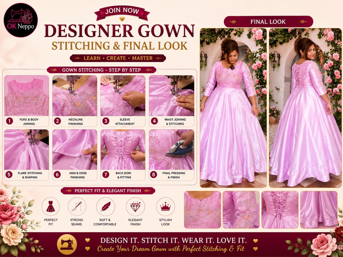 Gown Stitching & Final Look