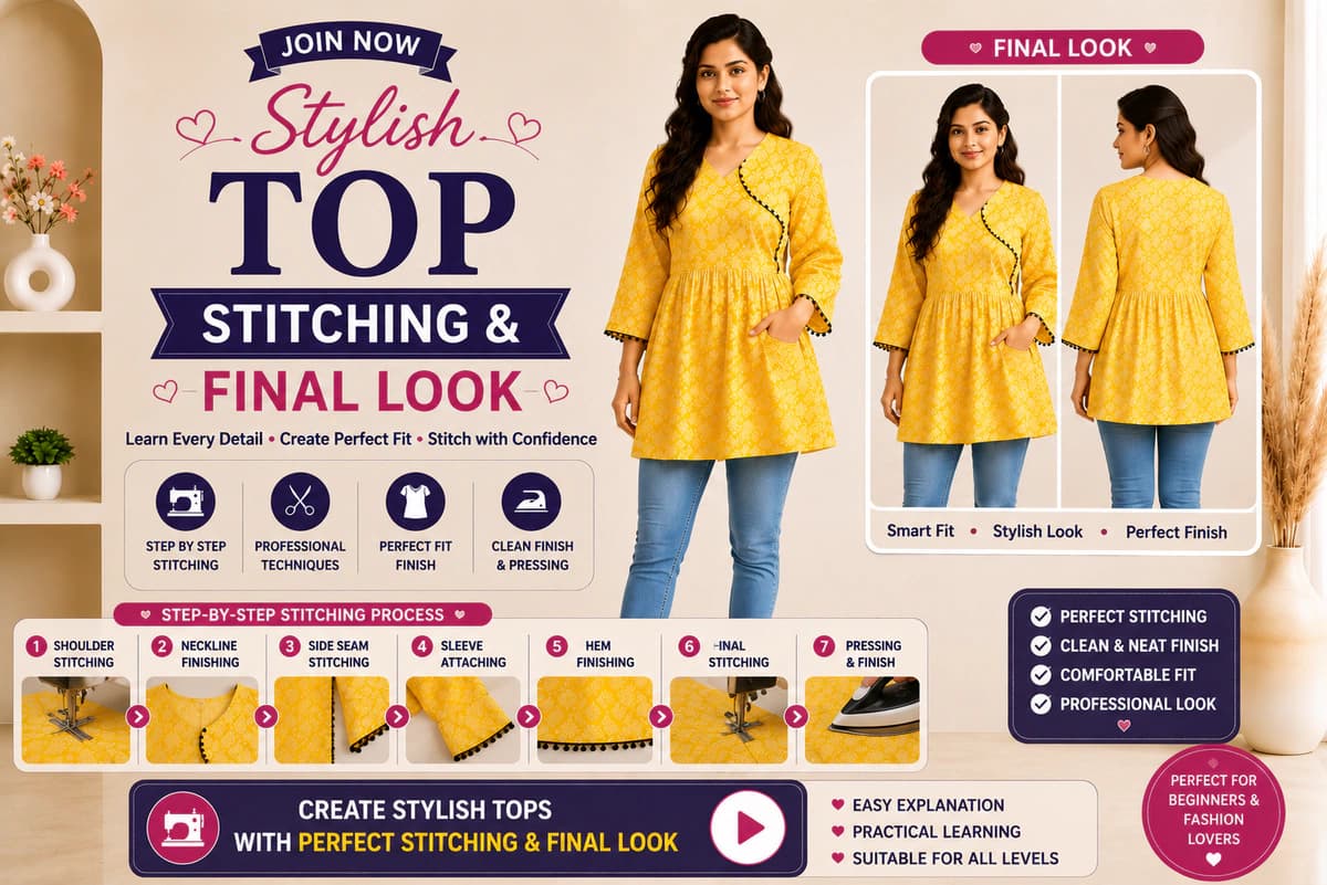 Stylish Top Stitching & Final Look
