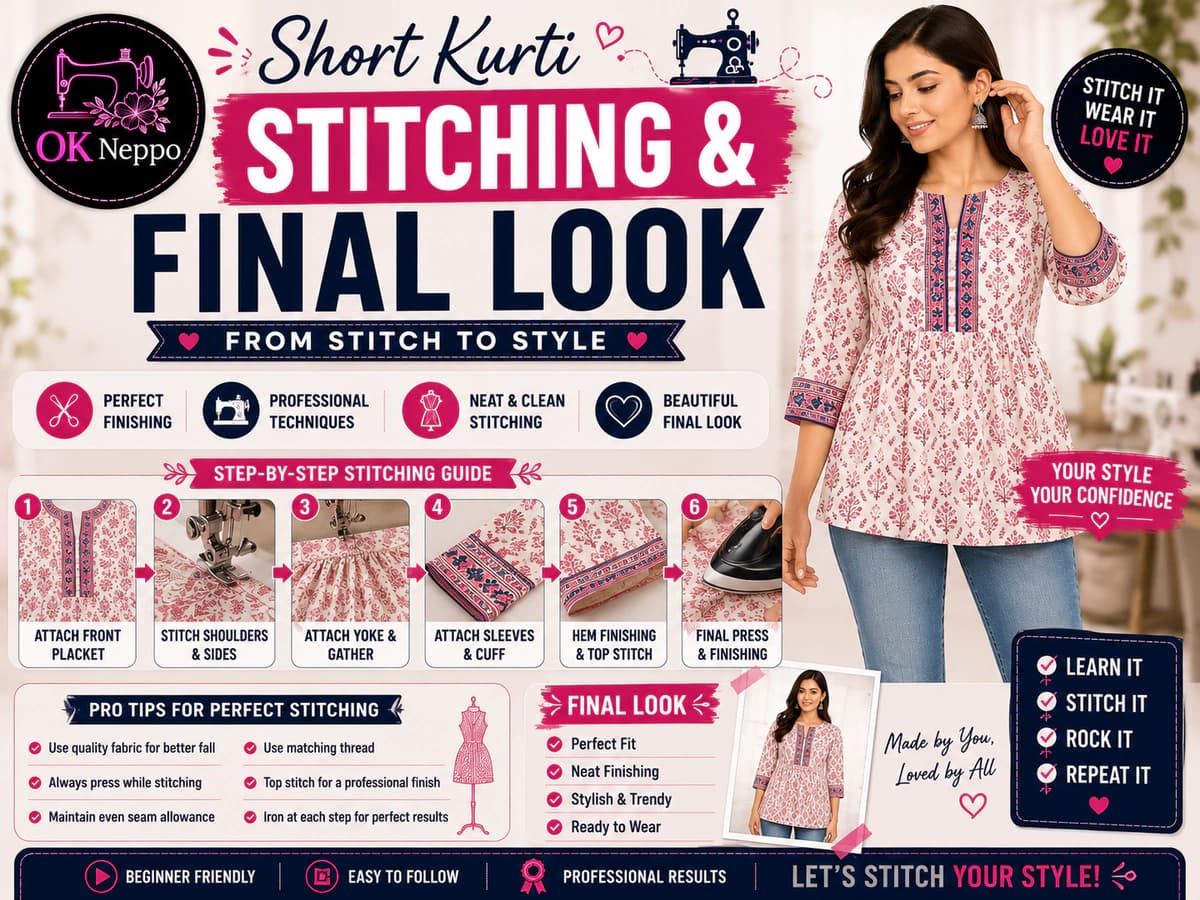 Short Kurti Stitching & Final Look