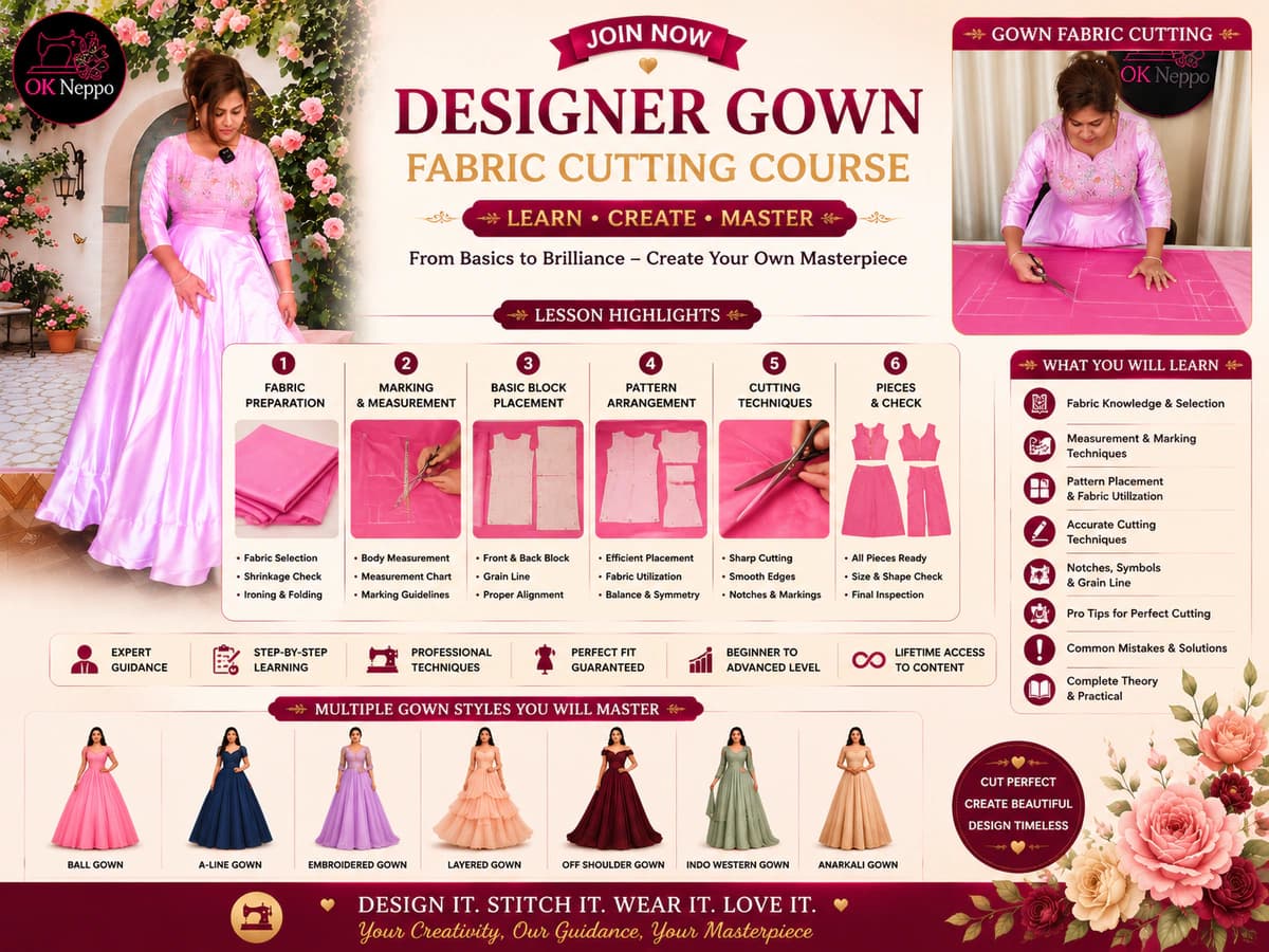 Gown Fabric Cutting