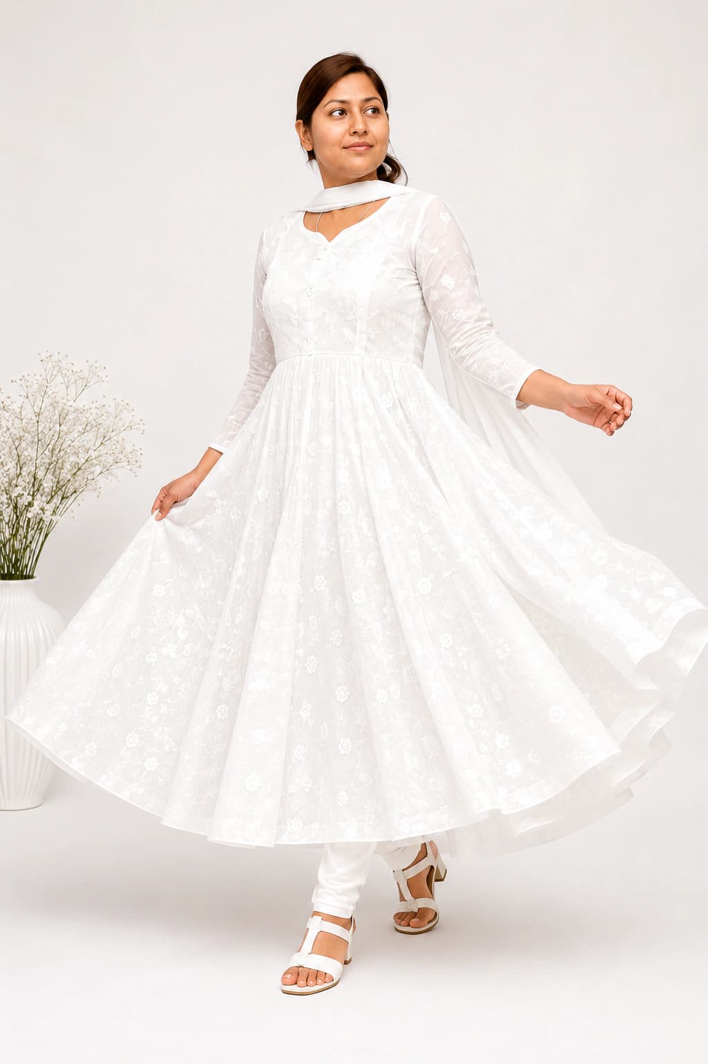 Anarkali Cutting, Stitching & Final Look