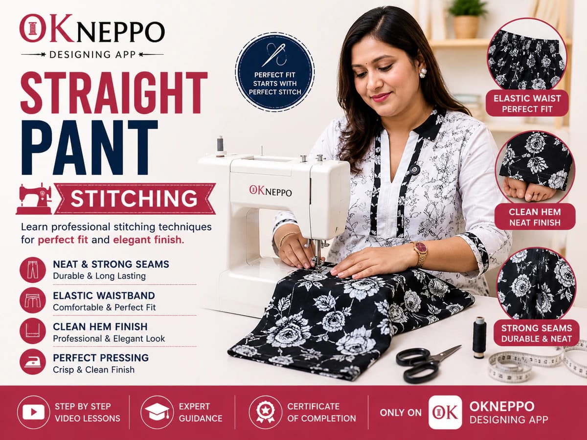 Straight pant stitching