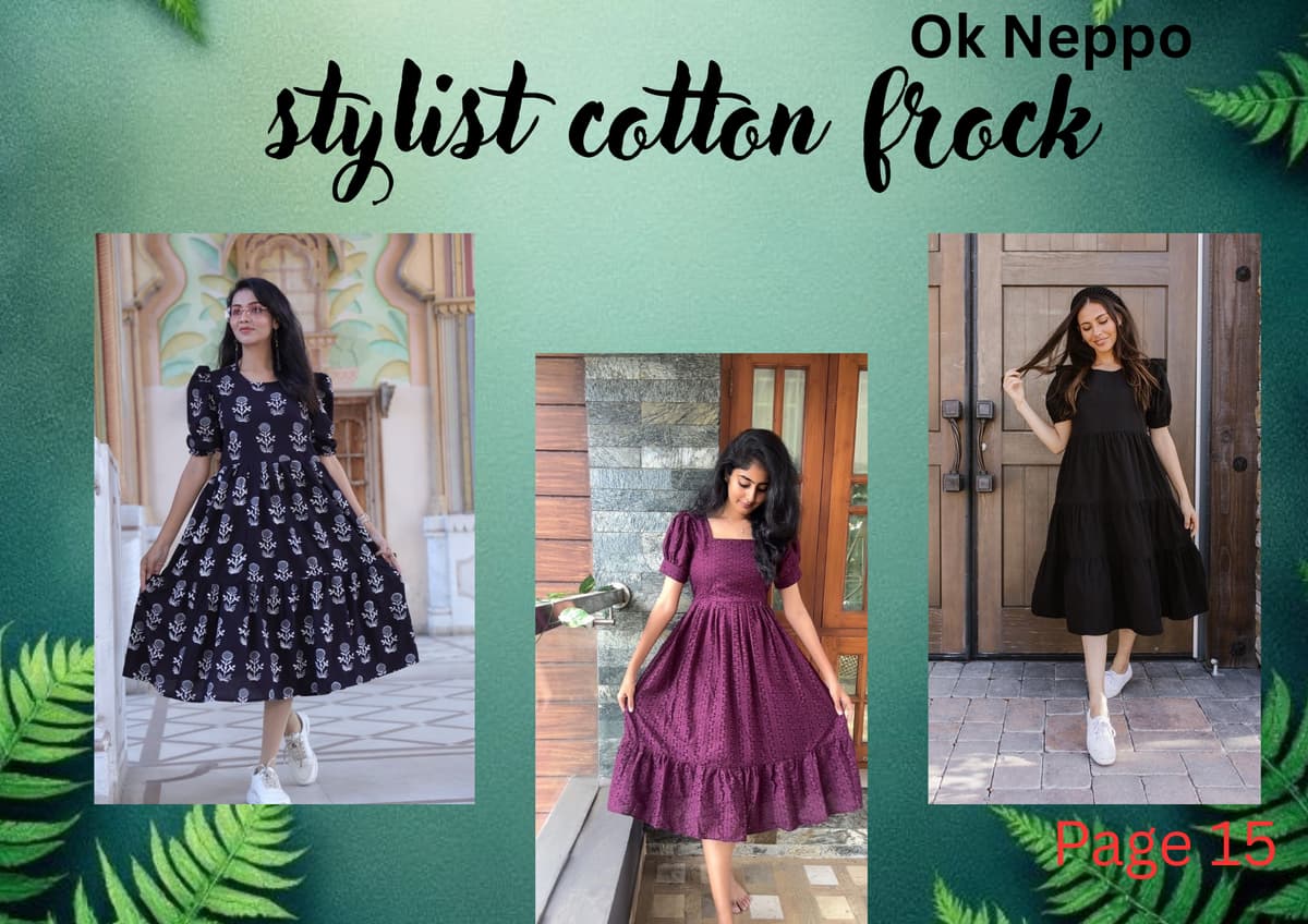 Stylish Cotton Frock Design & Stitching