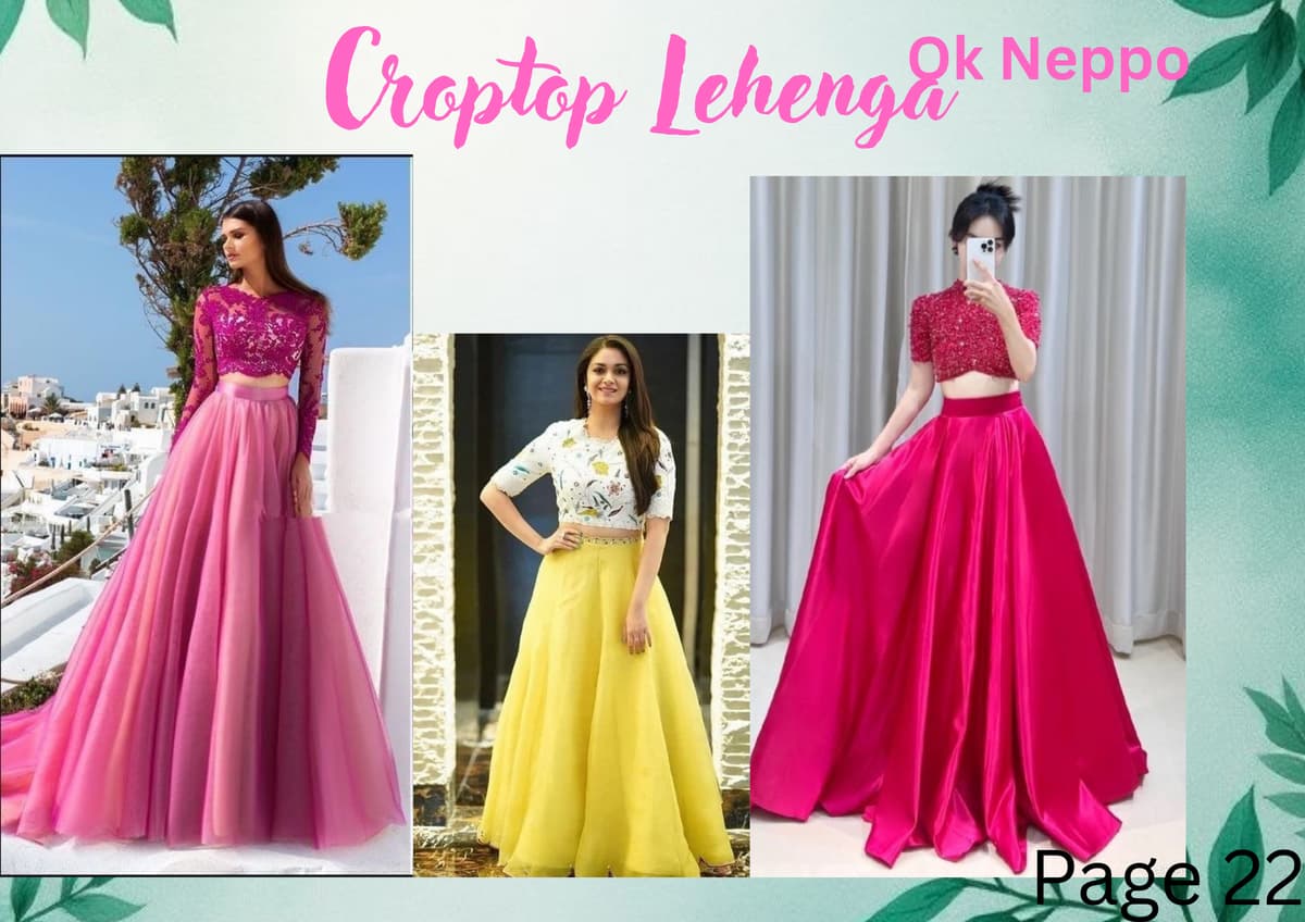 Designing & Crafting Croptop Lehengas