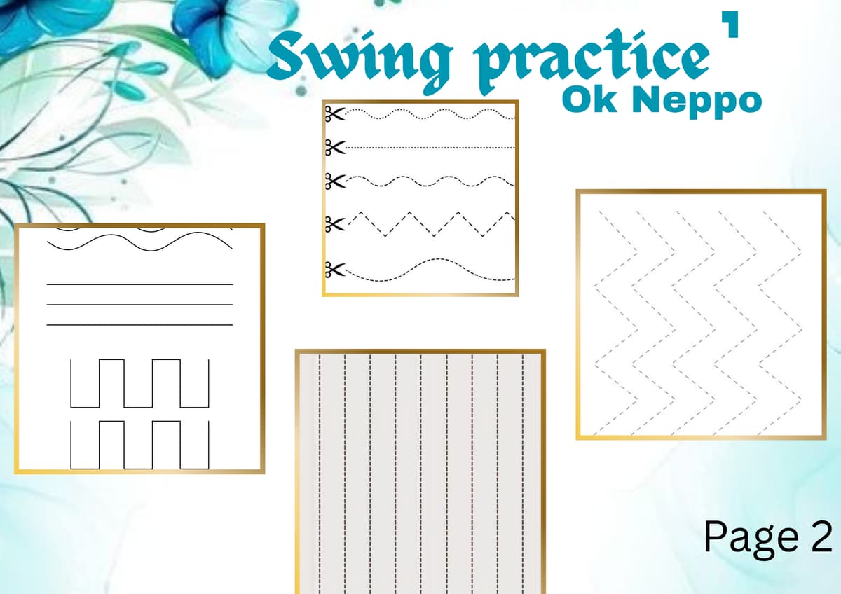 Swing Practice – Fine Motor & Pre-Stitching Skills